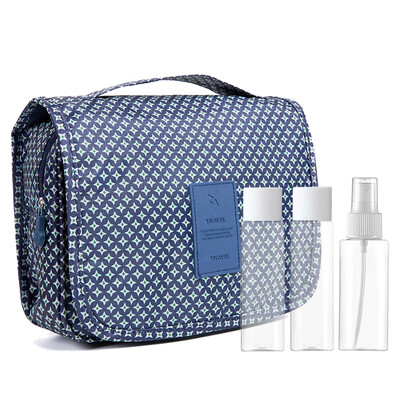 

MEIFUYU MF0578 travel cosmetic bag wash gargle bag separate bottling setblue