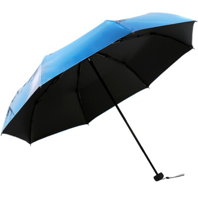 

Paradise umbrella vinyl UPF50 30 sun umbrella umbrella silver packaged 31842E flower outside