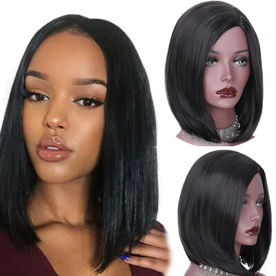 

AISI HAIR Synthetic Short Wigs for Black Women Short Black Bob Wig Pixie Cut Hair