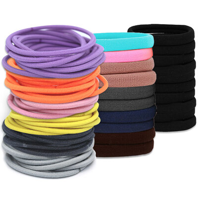 

MF0583 Elastic Hair Tie Bands 50 Pcs Different Color Set