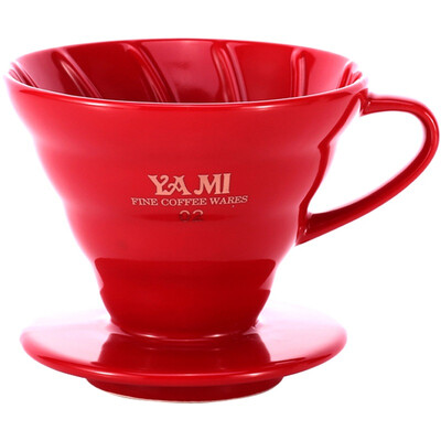 

Yami (Yami) V02 fine ceramic filter cup hand cup coffee cup 2-4 people YM7018 black