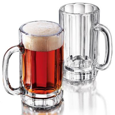 

Jingdong supermarket] Libby Libbey US imports glass beer glass stripes with the cup (2) 473ml -5020