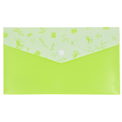 

Miki SUNWOOD 12 Pack A4 semitransparent&colorful series of snap file bag bag C2385 blue office stationery