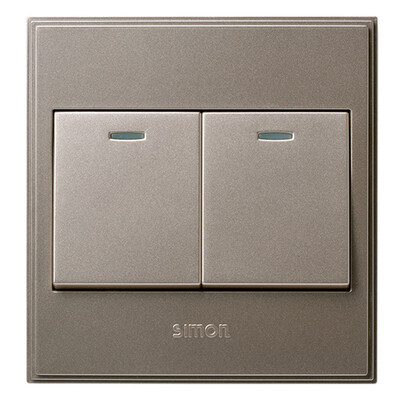 

SIMON (симон) V51021BY-02 двойной открытый тип 86 серии одного управления 56C литье с флуоресцентным гнездом переключателя (шампанское яркими)