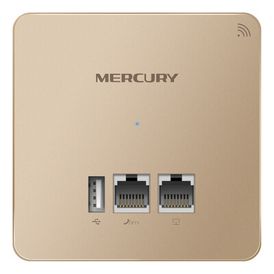

MERCURY MIAP303P Gold Edition 300M Wireless 86 Panel AP Corporate Hotel Villa WiFi Access Point POE Powered AC Management