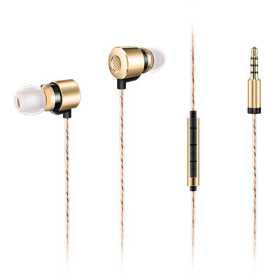 

EROS HiFi headphones three-cell iron in-ear mobile phone call aigo Patriot produced Hi-Fi music headphones rose gold