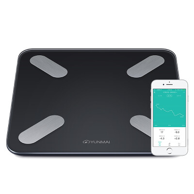 

YUNMAI Good Light mini2 Black Body Fat Scale Electronic Scale Fat Scale Weight Scale 17 items Body Data Bluetooth Connectivity Good Light APP Control