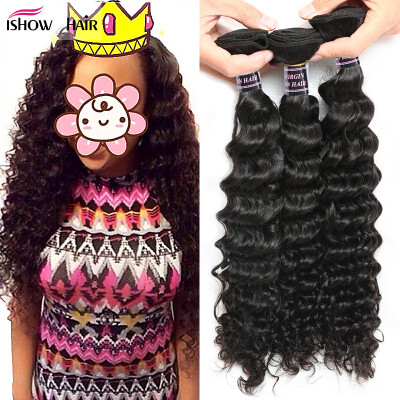 

Brazilian Deep Wave Virgin Hair Brazilian Hair Bundles 3pcs lot100% Curly Virgin Hair Factory Selling 7ACheap Hair Weave Online