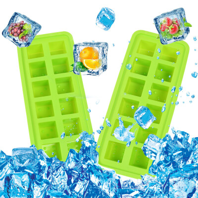 

Silicone Ice Cube Chocolate Candy Baking&Craft Mold Non-Stick Heat-Resistant 12 Square Holes Ice Cube