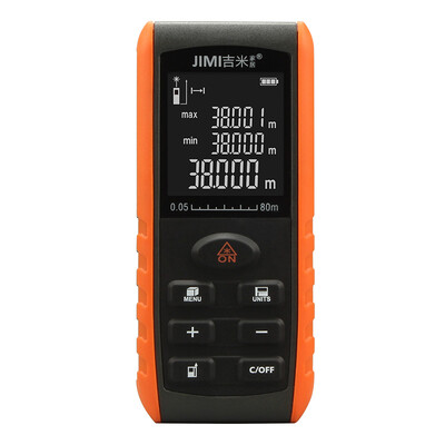 

Jimmy Home JM-G25280 Laser Range Finder Handheld Laser Infrared Measuring Instrument Home Electronic Ruler Room Ruler 80 Meter Range