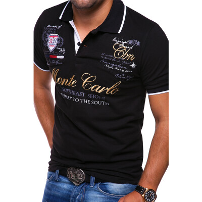 

Men's Fashion Personality Cultivating Short-sleeved Polo Shirts