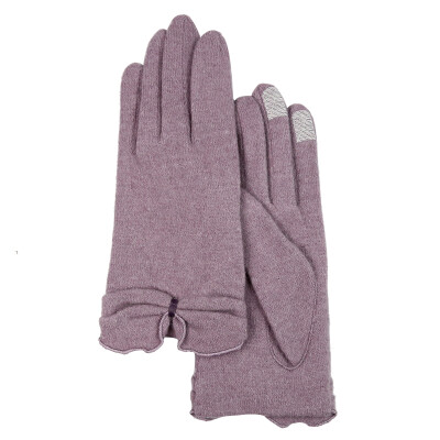 

MARJA KURKI Knitted Touchscreen Warm Wool Gloves Female Code 5CC460824 Purple