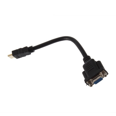 

HDMI Male to VGA HD-15 Female 15 pin Video AV Adapter Cable For HDTV Receiver