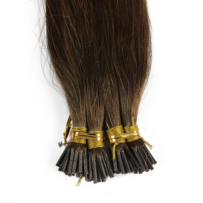 

1gs 100g Human Remy Hair Ash Brown Platinum Blonde Straight Custom Capsule Keratin Stick I-tip Human Hair Extensions