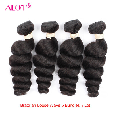 

Alot Hair Product Loose Wave 5 шт. От 8 до 28 дюймов Малайзийские волосы