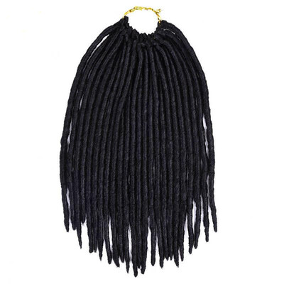 

12 inch Synthetic Braids Hair 24 Roots Faux Locs Crochet Hair Extensions 1 pack