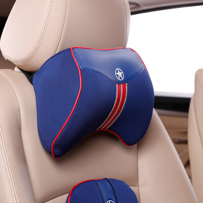 

Nile British Fan Memory Cotton Health Headrest Neck Pillow Headrest Blue