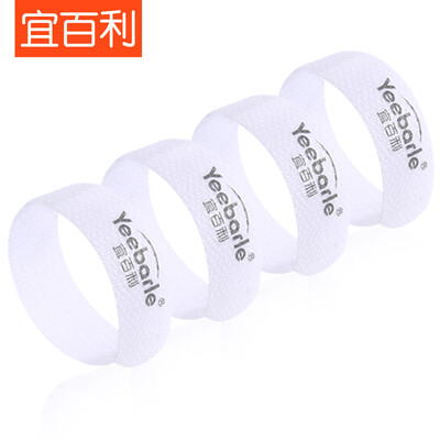 

Yi Bai Li Li line with storage line cable tie household appliances computer power harness tied winding tied with Velcro finishing belt 15 150mm white 4 only 6010