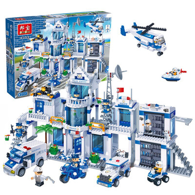 

Bang Bao 8353 puzzle pieces of wood toys City Police Department small particles assembled blocks