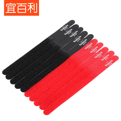 

Yi Bai Li Li line with storage line cable tie household appliances computer power harness tied winding tied with Velcro finishing belt 10 150mm black red 10 only 6027