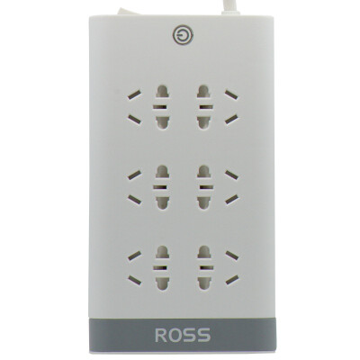 

ROSS W60 30 six six-hole multi-purpose child protection energy-saving fire socket plug-in board plug row plug line board drag line board switch socket full length of 3 meters