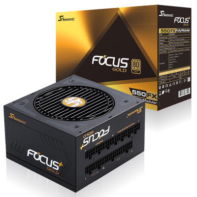 

Seasonic 550W FOCUS 550FX power supply 80PLUS gold full module 140mm size mute low-load fan stop ten-year warranty