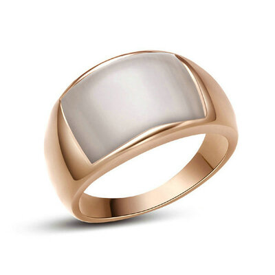 

Yoursfs® 18K Rose Gold Plated Men's Opal Rings Use Austrian Crystal Fashion Jewelry