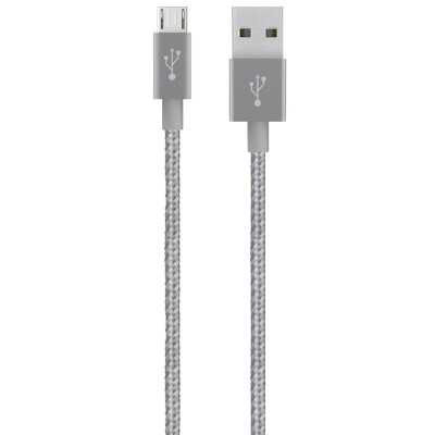 

BELKIN Android phone Micro Micro USB interface Metal texture high-speed charging cable silver 12 m