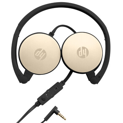 

HP H2800 Headphones built-in microphone headset computer tablet phone wired headset gold