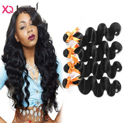 

HOT! XQ Hair Products Top Quality 7A Brazilian Virgin Hair Body Wave 4Pcs Lot 8-30 Inch Brazilian Wet and Wavy Remy Human Hair