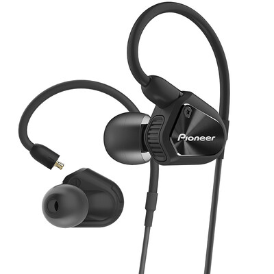 

Пионер (Pioneer) CLV20 Hi-Fi двойного подвижной катушки провод гарнитура телефона ухо гарнитура низкочастотной версию черного