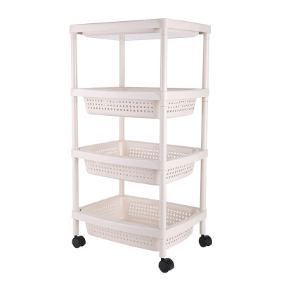 

Youjia heighten multi-layer mobile multi-purpose kitchen bathroom four-layer pulley multi-function rack storage rack U-3060