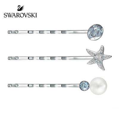 

SWAROVSKI Swarovski ELDORADO palladium color lady crystal pearl marine life hairpin suit girlfriend gift 5225764