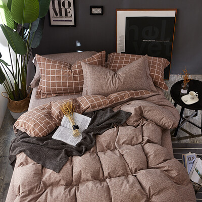 

Brata Четыре набора толстых теплых хлопчатобумажных персиковых наборов хлопка