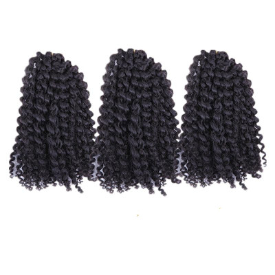 

8 inch Ombre Marlybob Crochet Braids 3pcs/pack Afro Kinky Twist Hair 90g/pack Synthetic Crochet Hair Extensions