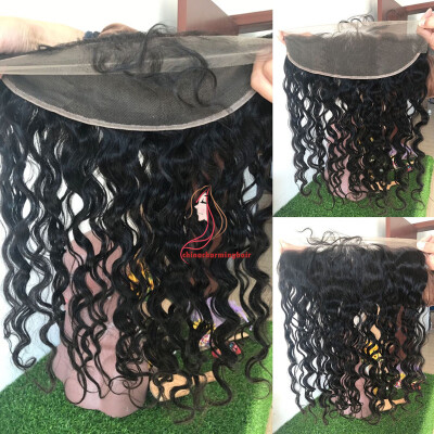 

Brazilian Wet and Wavy Lace Frontal Closure 13*4 Ear to Ear with Baby Hair Natural Hairline 100% Human Hair