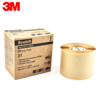 

3M Scotch 31 Enhanced Wear-resistant Mining Tape Single Roll Black 50MM255M