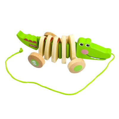 

Fisher Price Wooden drag toy Crocodile crawl FP1008