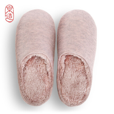 

JZAO Ms Home Fur Plush Slippers Pink  Suitable for 3435 yards