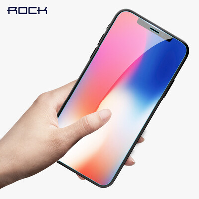 

Rock ROCK Apple x tempered membrane iphonex tempered film for Apple X HD transparent explosion-proof mobile phone protective film 015mm