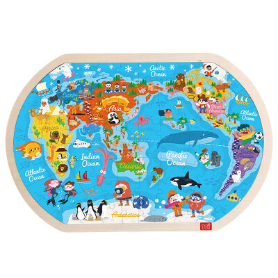 

TOI Wooden Jigsaw Puzzle with Storage tray 244880100pcs for kids