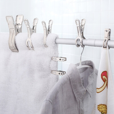 

Bingyou stainless steel large quilt big clip windproof clip clothes clothespins quilt clothes hanger clips clip small socks 9cm 6