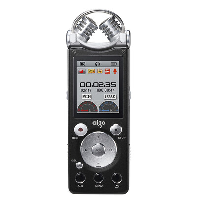 

Patriot aigo Voice Recorder R6633 16G Mini Professional HD Remote Noise Reduction Dual Power Supply System TF Card Expansion Voice Control Genuine LearningMeeting Silver