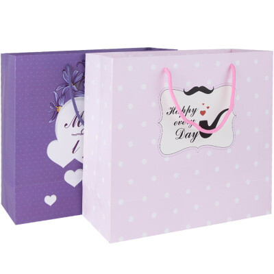 

GuangBo 2 large white cardboard gift bag gift bag paper bag QT5891