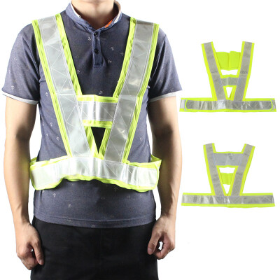 

PAO MOTORING Night Work Warning Reflective Vest Security Safety Gear Stripes Jacket High Visibility Light Red/Yellow