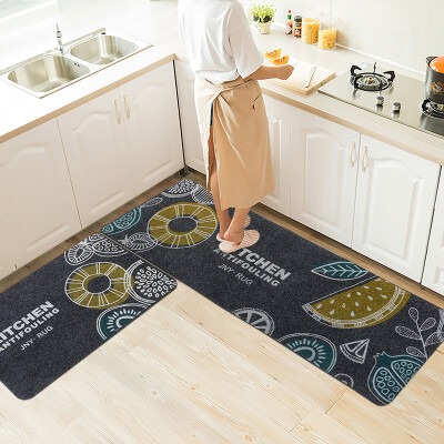 

Jiangnan Floor Mat kitchen bathroom anti-slip door mat 2 PCs