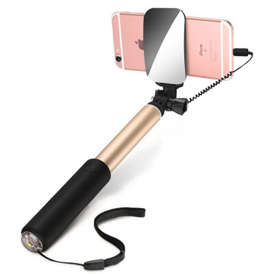 

Biya Zi (BIAZE) U28 wire remote control self-Shakin Lighting Interface mirrors telescopic self-stick for iphoneX / 8 / 7plus / 6s / 5s / 5c