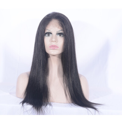 

100% Virgin Human Hair Unprocessed Full Cuticle Silky Straight 360 Lace Frontal Wig Brazilian 360 Wig