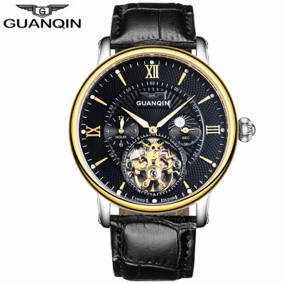 

Mens Top Brand Luxury Tourbillon Automatic Mechanical Watch Mens Casual Fashion Leather Strap Skeleton Watch