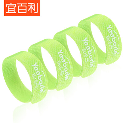 

Yi Bai Li Li line with storage line cable tie household appliances computer power harness tied winding tied with Velcro finishing belt 15 150mm tender green 4 Pack 6007